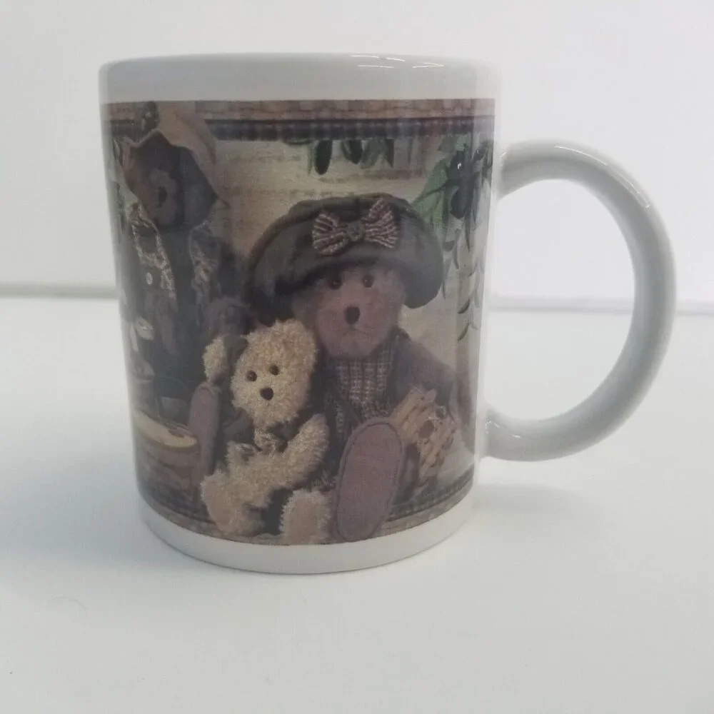 ❤️2/$12 Bears & Friends Teddy Bears, Frog Fishing In A Canoe Coffee Cup